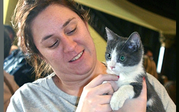 Woman with Kitten